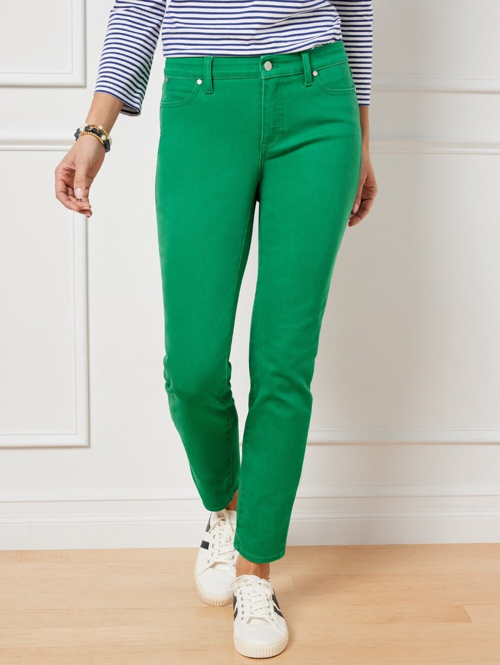 {Talbots} Slim Ankle Jean - Pigment Dye - Size 8